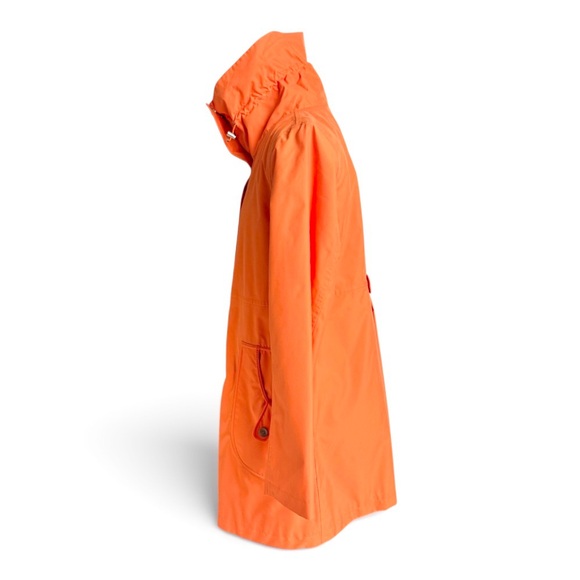 NWOT Lands' End Vibrant Orange Rain Coat - Picture 6 of 12